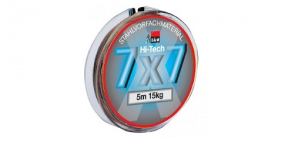 Поводочный материал DAM HI TECH 7x7 STEEL TRACE 5m 15kg 4987015