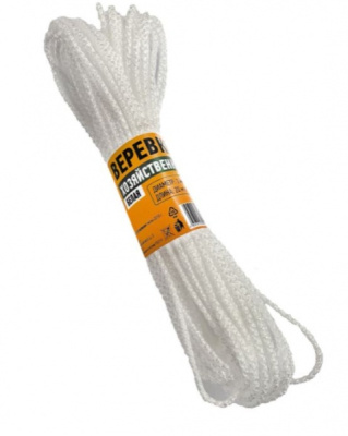 Веревка хозяйственная Домашний сундук d3мм L20м белая