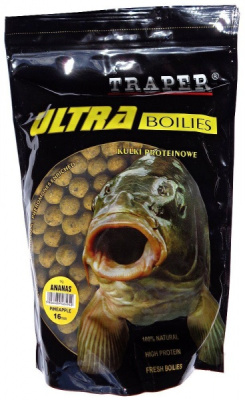 Бойлы Traper Ultra, 16mm, 500g, Ananas Бойлы Traper Ultra, 16mm, 500g, Ananas