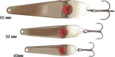 Блесна вертикальная зимняя Lucky John Fin Model A с тройником 5г S