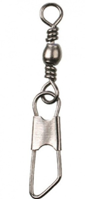 Вертлюг с карабином Mikado Barrel Swivel Safety Snap BN №22 Вертлюг с карабином Mikado Barrel Swivel Safety Snap BN №22