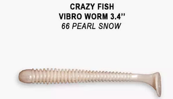 Приманка силиконовая Crazy Fish Vibro Worm 3.4" 8,5см (12-85-66-6)