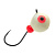 Мормышка вольфрамовая Lumicom Дробина с ушком (обмазка-малек), d 4.5mm (10шт)