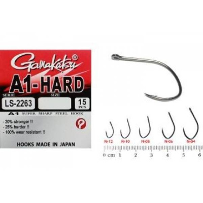 Крючок одинарный Gamakatsu LS-1010N Niсkel №14 Крючок одинарный Gamakatsu LS-1010N Niсkel №14