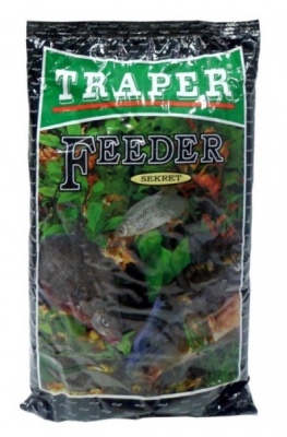 Прикормка Traper Sekret, 1kg, Feeder Czarny (черный)  