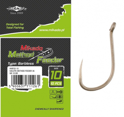 Крючки Mikado Method Feeder 36, №10 BR (10шт) Крючки Mikado Method Feeder 36, №10 BR (10шт)