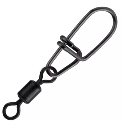 Вертлюг+застежка Spro Matt Black №3+6