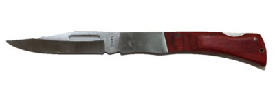 Нож складной Stainless коричневый малый в чехле