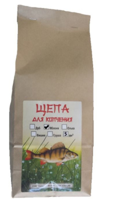 Щепа Каюр для копчения Яблоня 5 куб.дм Щепа Каюр для копчения Яблоня 5 куб.дм