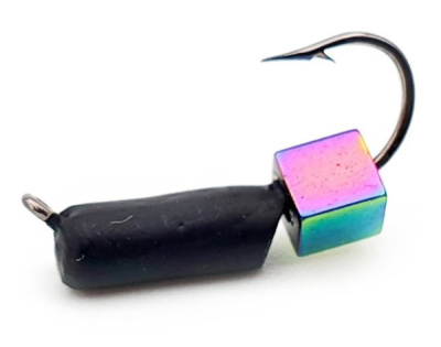 Мормышка Wolfram Столбик d3,0 мм 1,1г с кубиком Хамелеон