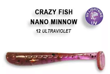 Приманка силиконовая Crazy Fish Nano Minnow 1.1" 2,7см (68-27-12-6)