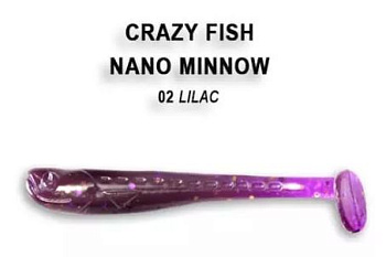 Приманка силиконовая Crazy Fish Nano Minnow 1.6' 4см  (6-40-2-6, Кальмар)