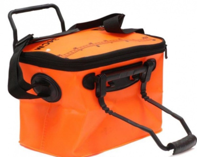 Сумка - кан Namazu складная с двумя ручками ПВХ 34*22*21см оранжевый
