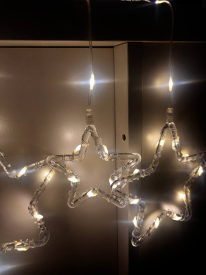 Гирлянда занавес светодиодная Роса Звезды 3м Гирлянда занавес светодиодная Роса Звезды 3м