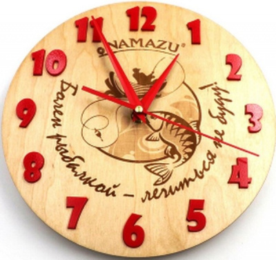 Часы Namazu Болен Рыбалкой 250*250*40мм