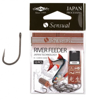 Крючок одинарный Mikado Sensual River Feeder DB 