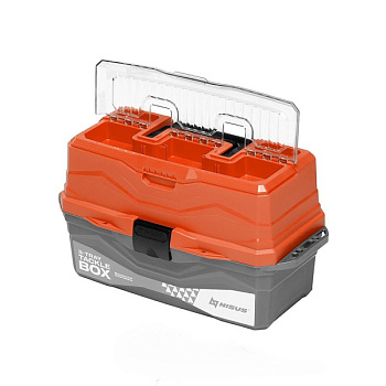 Ящик для снастей NisusTackle Box трехполочный (Оранжевый)