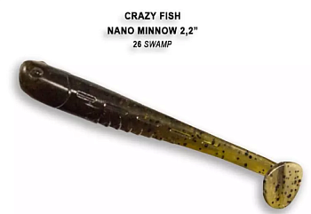 Приманка силиконовая Crazy Fish Nano Minnow 2.2' 5,5см (22-55-26-6)