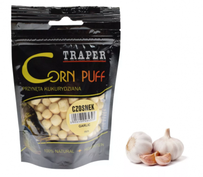 Приманка Traper Kukurydza в пакетах, 8mm, 20g, Puff Czosnek