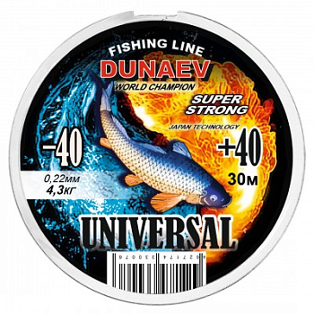 Леска Dunaev Universal 30м (0.22мм)