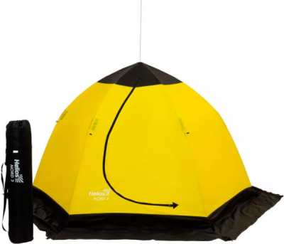 Палатка - зонт зимняя Helios Nord-3 2,6*1,65м трехместная утепленная