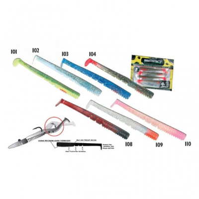 Приманка силиконовая SPRO Hula Bait, 11см, №10 Pinky Shrimp (4шт) Приманка силиконовая SPRO Hula Bait, 11см, №10 Pinky Shrimp (4шт)