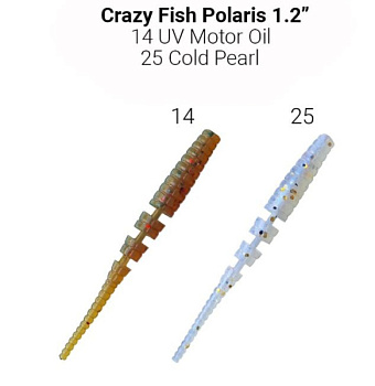 Приманка силиконовая Crazy Fish Polaris 1.2" 3см (61-30-14/25-6)