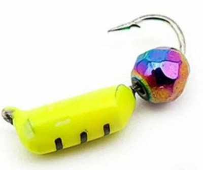 Мормышка Wolfram Столбик d3,0 мм 1,1г с граненным шариком хамелеон