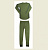 Термо белье DAM BASELAYER ХXL (зеленый) 8679004