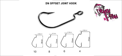 Крючок офсетный Crazy Fish DN Offset Joint Hook OJH-4 15