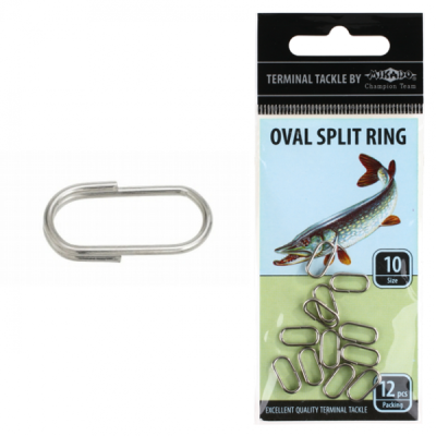 Кольцо заводное Mikado Oval Split Ring NI №13 