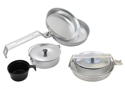 Набор кемпинговый кухонный Следопыт Персона алюминиевый для 1 персоны¶ Набор кемпинговый кухонный Следопыт Персона алюминиевый для 1 персоны¶