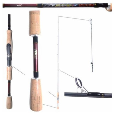 Спиннинг штекерный Speed Fly, carbon, 2.10m, 1-8g (1)