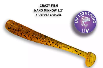 Приманка силиконовая Crazy Fish Nano Minnow 2.2' 5,5см (22-55-17-6)