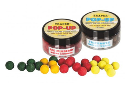 Бойлы Traper Duoco Pop-up Method Feeder Ochotka/Biale robaki 8-10мм 30г