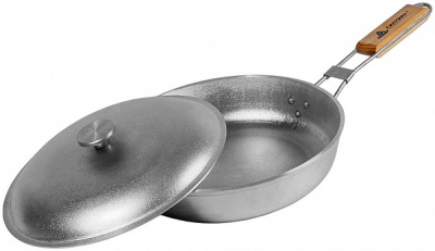 Сковорода походная с крышкой d260мм Сковорода походная с крышкой d260мм