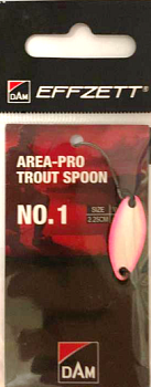 Блесна Dam FZ Pro Trout Spoon №1 2,25см 1,2г (Pink Pearl, UV)