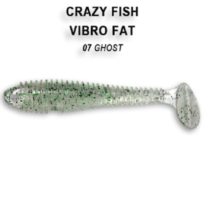 Приманка силиконовая Crazy Fish Vibro Fat 5'', 12 см