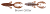 Приманка силиконовая Spro Komodo Clam 9см Brown Glitter 