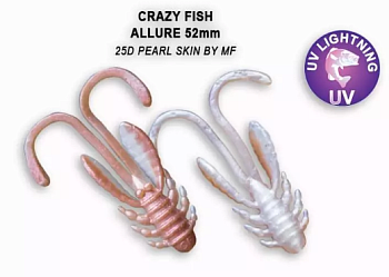 Приманка силиконовая Crazy Fish Allure 2'' 5,2см  (47-52-25d-6, Кальмар)