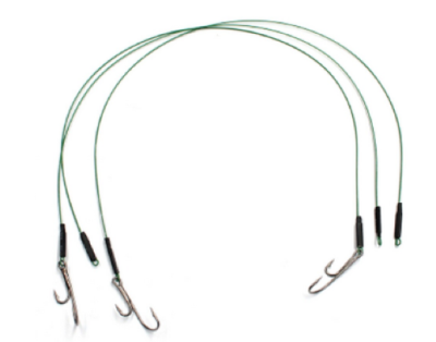 Набор поводков стальных Namazu 1х7 Nylon Coated Green, d 0,45, 15/20/25см (60шт)¶