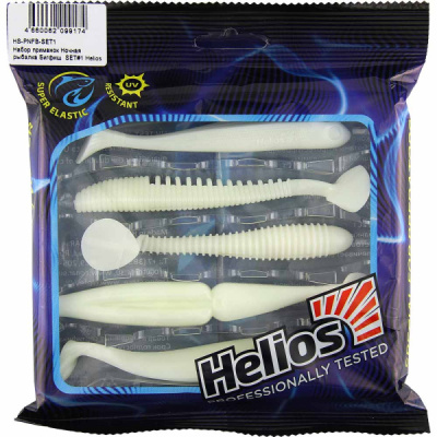 Набор приманок силиконовых Helios Ночная рыбалка