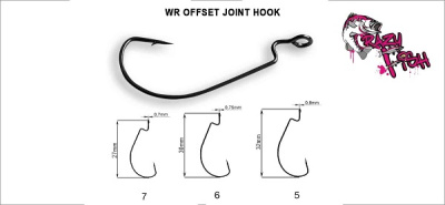 Крючок офсетный Crazy Fish WR Offset Join Hook OJH-6 10