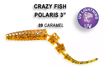 Приманка силиконовая Crazy Fish Polaris 3" 6,8см (24-68-9-6)