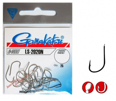 Крючок одинарный Gamakatsu LS-2020N Nickel №10 Крючок одинарный Gamakatsu LS-2020N Nickel №10