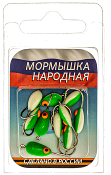 Мормышка фосфорная Lumicom №6 (№4, Green)