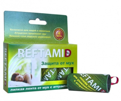 Липкая лента Рефтамид от мух¶ Липкая лента Рефтамид от мух¶
