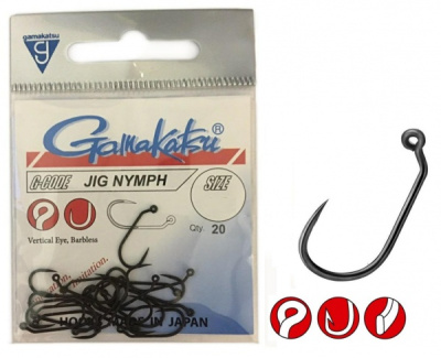 Крючок одинарный Gamakatsu Nymph Jig BL №14