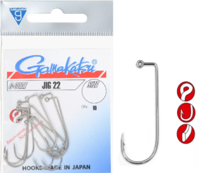 Крючок одинарный Gamakatsu JIG22 Крючок одинарный Gamakatsu JIG22