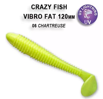 Приманка силиконовая Crazy Fish Vibro Fat 4.7'' 12 см (39-120-6-6)